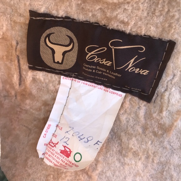 COSA NOVA Vintage Shearling Coat with Fur Collar - Picture 4 of 12